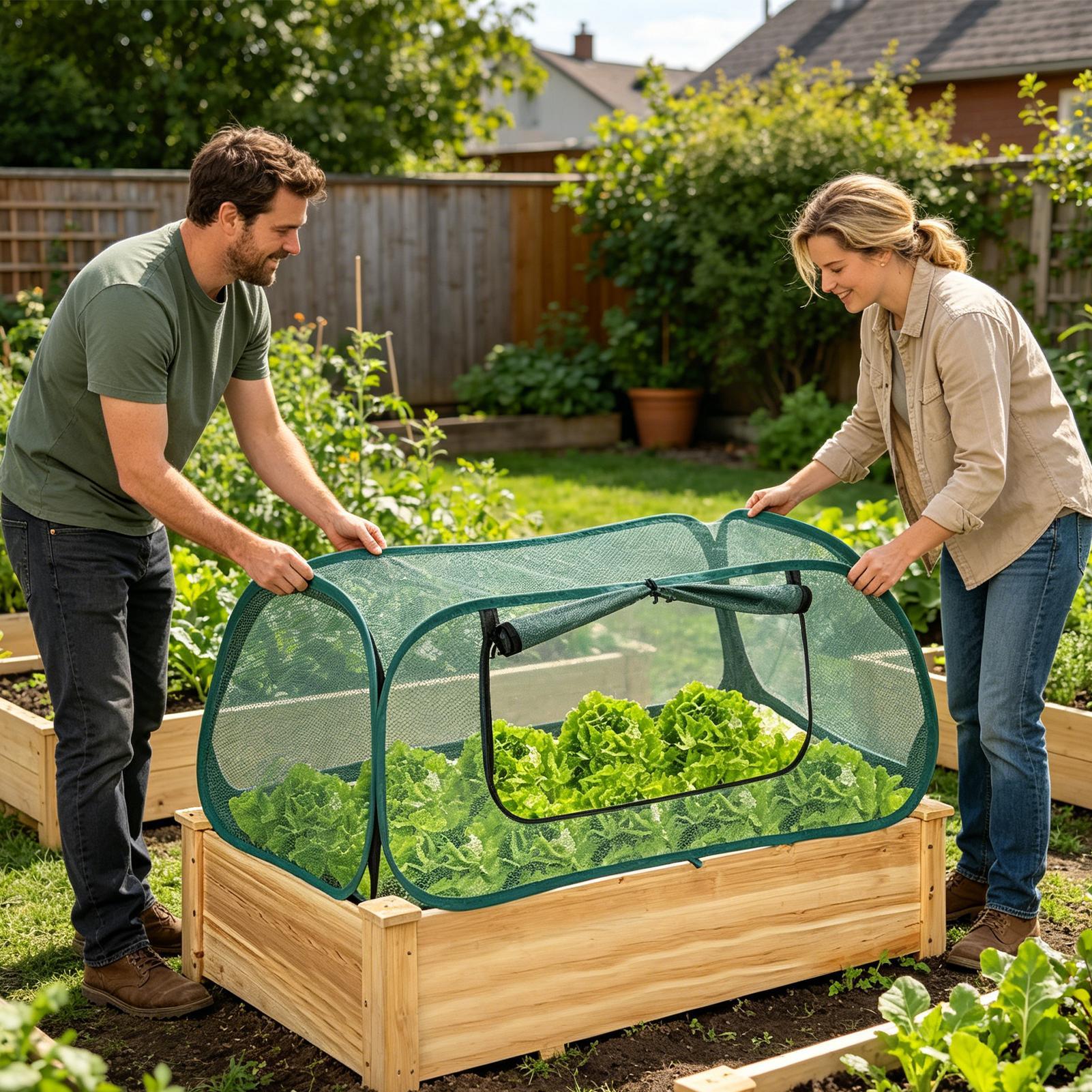 Popup Garden Mesh Plant Cover  - đánh giá và giá Outdoor Adventure Tent