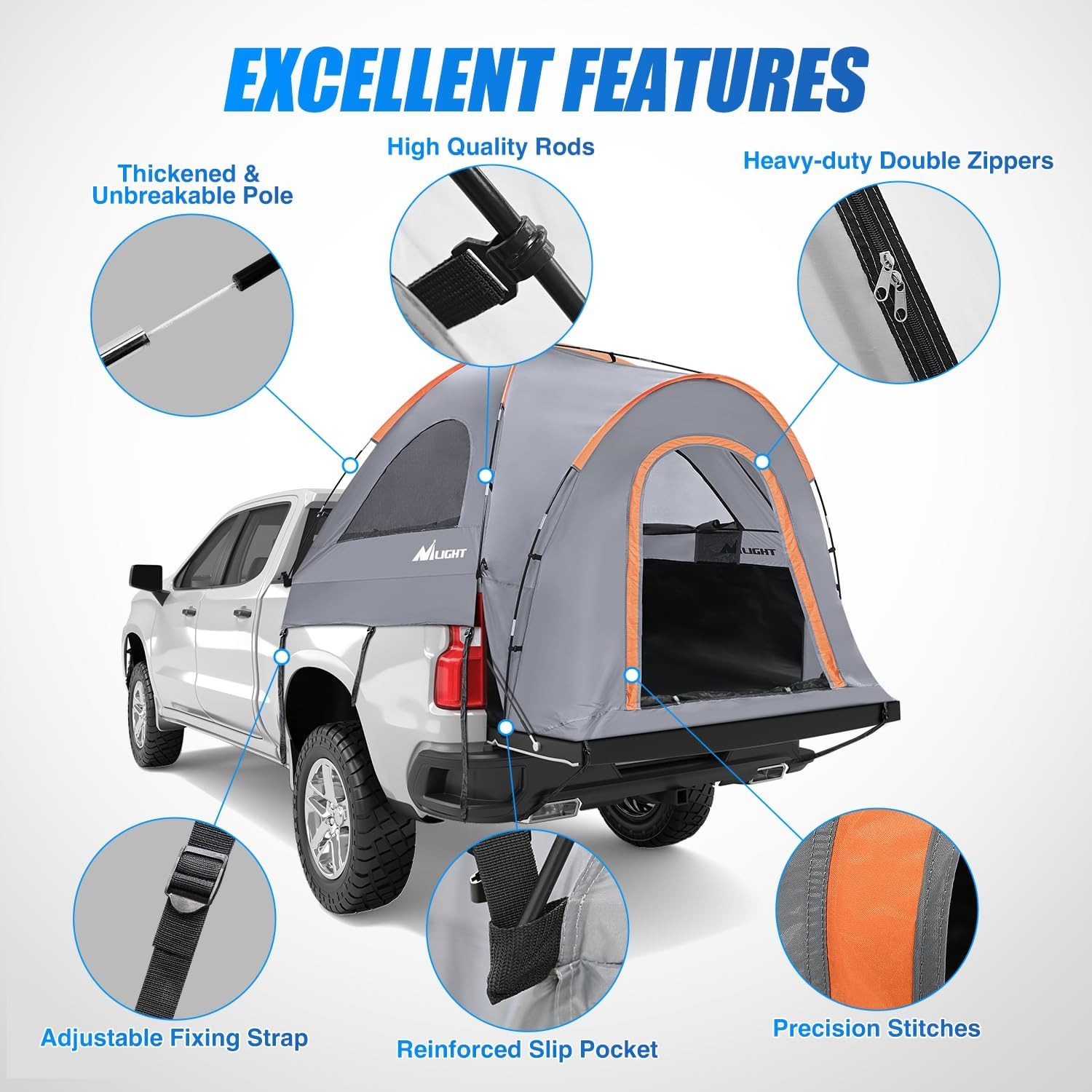 Nilight Truck Bed Tent, Pickup - đánh giá và giá Outdoor Adventure Tent