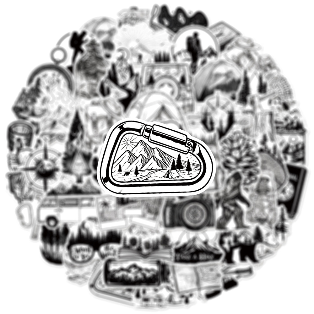 10/30/50pcs Black White Outdoo - đánh giá và giá Outdoor Adventure Girls