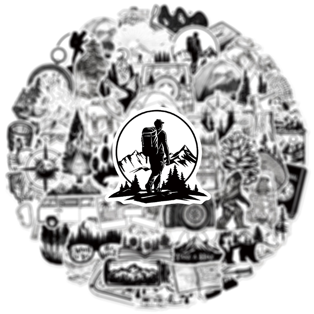 10/30/50pcs Black White Outdoo - đánh giá và giá Outdoor Adventure Girls