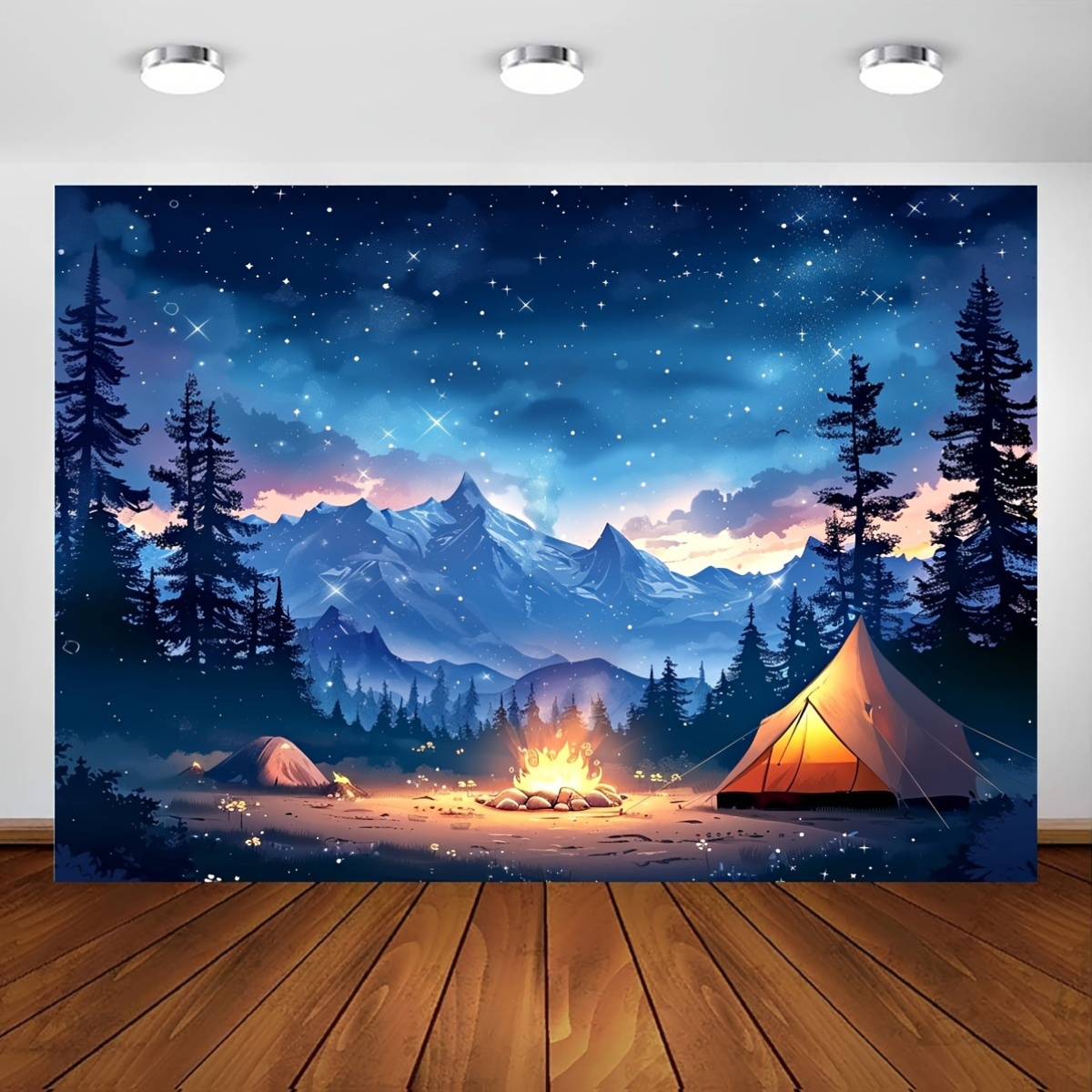 2D Flat, Starry Night Camping  - đánh giá và giá Outdoor Adventure Tent